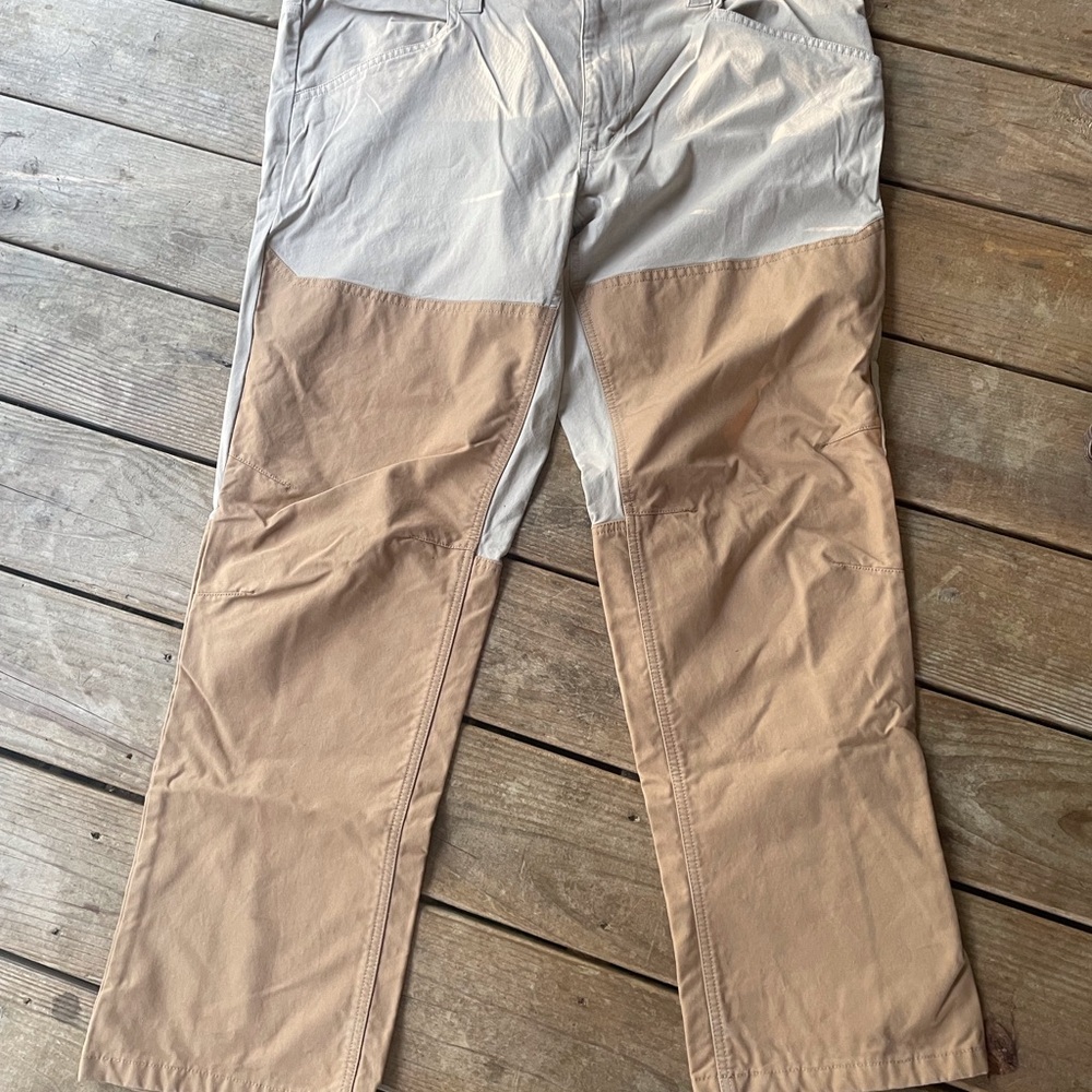 LIKE NEW MENS ORVIS WORK/OUTDOOR PANTS SZ 42/32 TWO TONED COTTON/SPANDEX